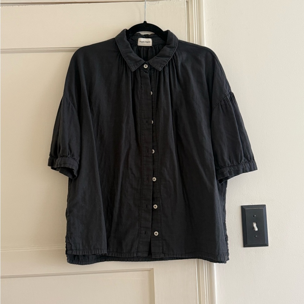 Poudre organic Black Button-Up Shirt